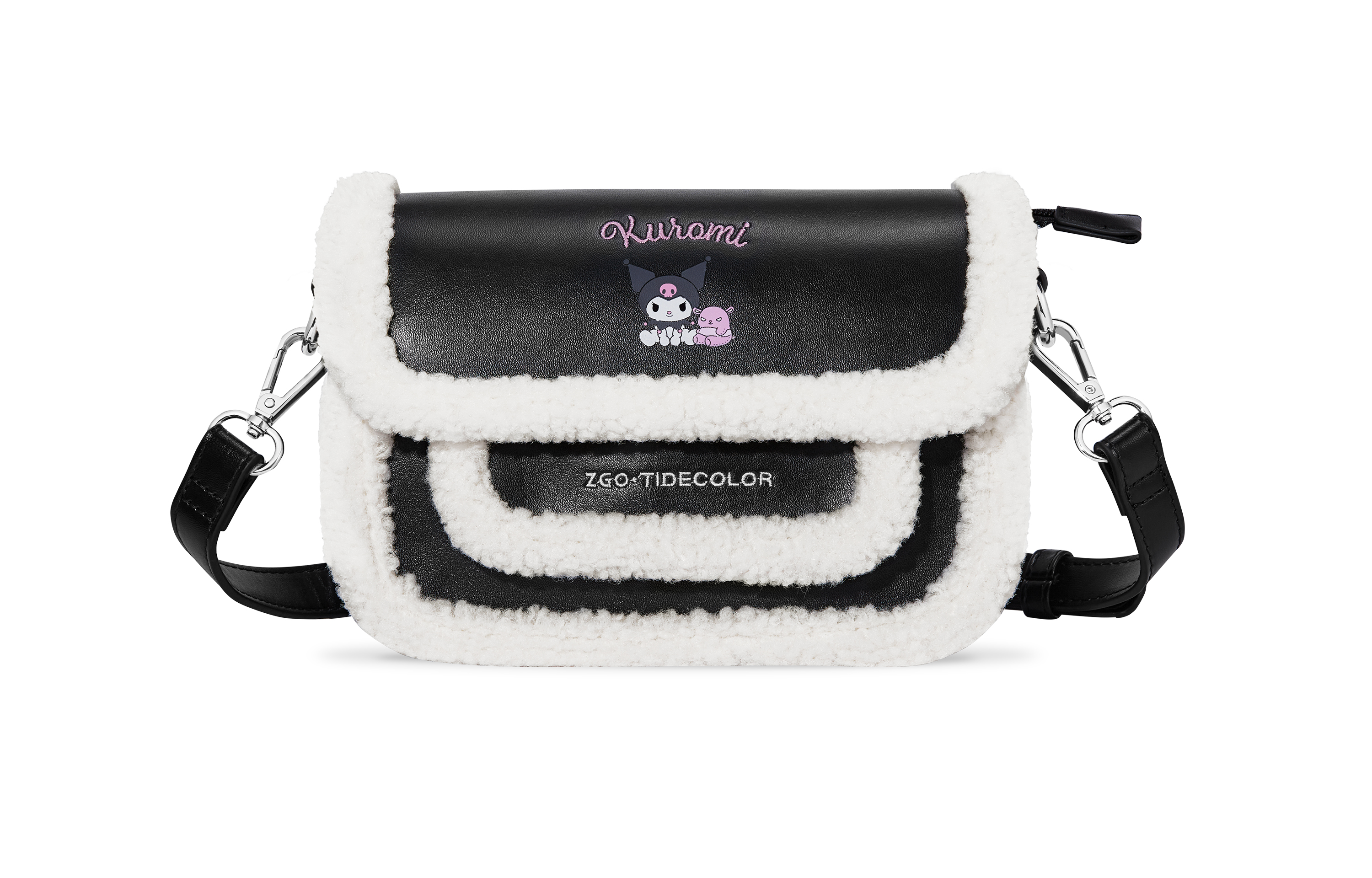 Sanrio X Zgo Kuromi Shoulder Bags Black