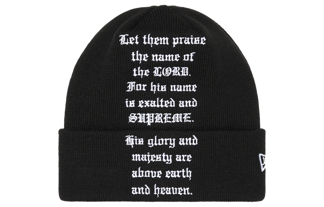 Supreme New Era Psalm Beanie