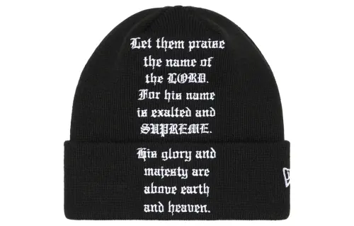 Supreme New Era Psalm Beanie