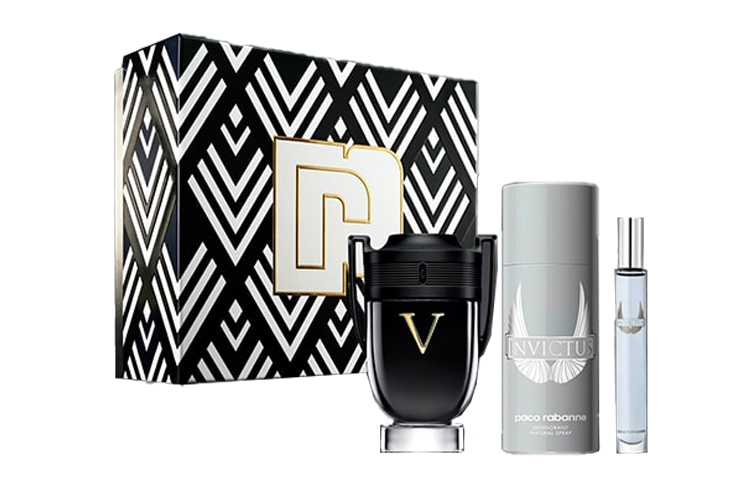Paco Rabanne Perfume, set, wooden antiperspirant, spray for traveling, woody notes, 100 ml, 150 ml, 10 ml