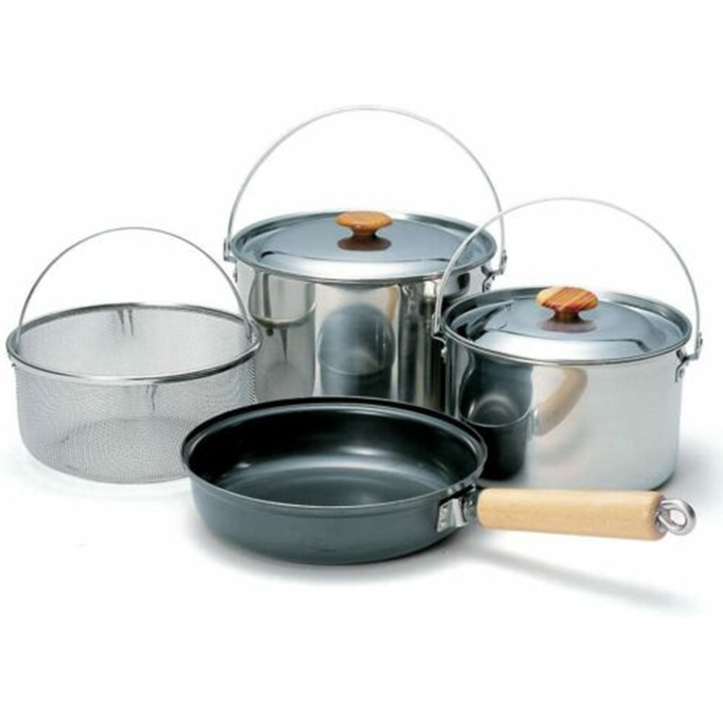 Snow peak stove and pot supplies outdoor cooking set for 3-4 people Pro.3 CS023 from Japan Camping Cooking Outdoor Grampin