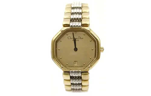 DIOR Mid Century Modern Collection Wrist Watches Quartz Movement Alloy Strap 25mm Gold Dial Unisex