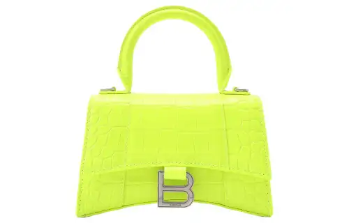 Balenciaga Hourglass Natural Leather Hourglass Bag Shoulder Bag Crossbody Bag Handbag Extra Small Women's Light Green