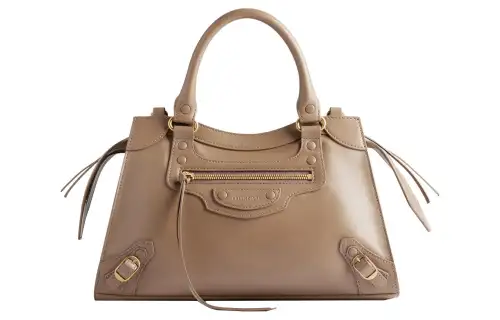 Balenciaga Neo Classic Soft Smooth Cow Leather Shoulder Bag, Crossbody Bag, Handbag Small Women's Light Brown