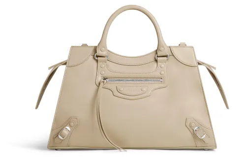 Balenciaga Neo Classic Calfskin Shoulder Bag, Crossbody Bag, Handbag Women's Beige