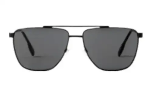 Burberry Metal Irregular Shape Sunglasses Men's Black