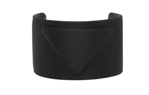 PRADA Fabric Wristbands Women's Black