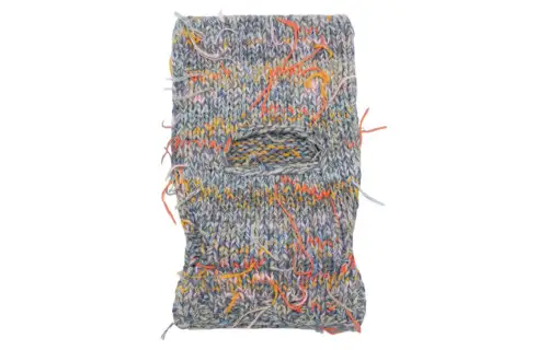 Maison Margiela threaded chunky-knit rectangle scarf