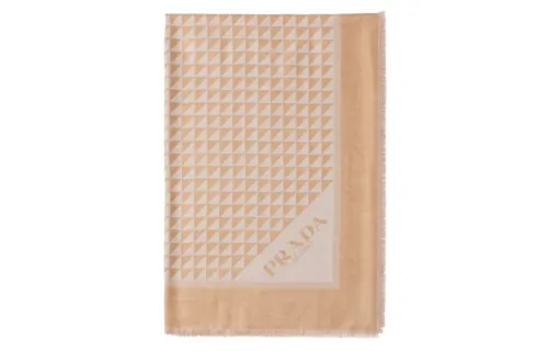 PRADA Knit Scarves Women's Orange