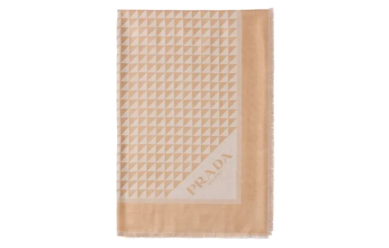 PRADA Knit Scarves Women's Orange