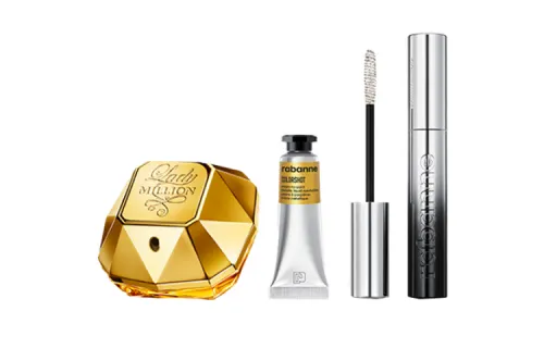 Paco Rabanne Royal perfume, set, eye shadow, mascara, 50 ml, 10 ml, 4.5 ml