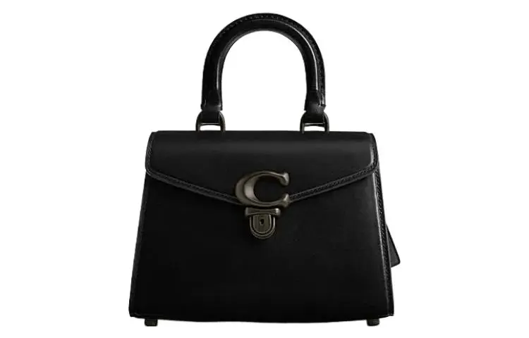 COACH Sammy Cow Leather Handbag Small Women's Black