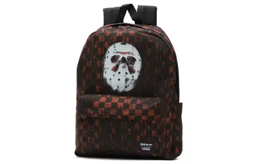 Vans Old Skool Polyester Backpack Regular Unisex Black & Red