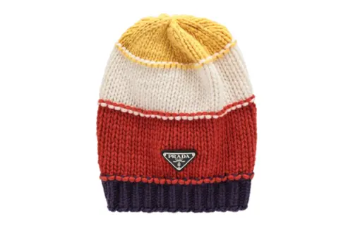 PRADA Wool, Cashmere, Metal Beanies Women's Multicolor