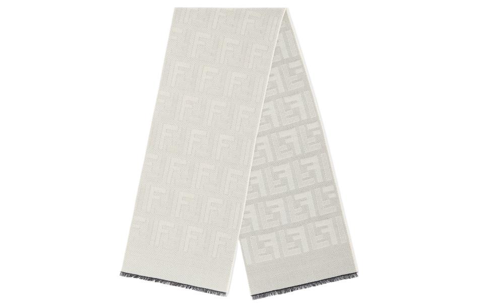 Мужской шарф Fendi Logo (серый)