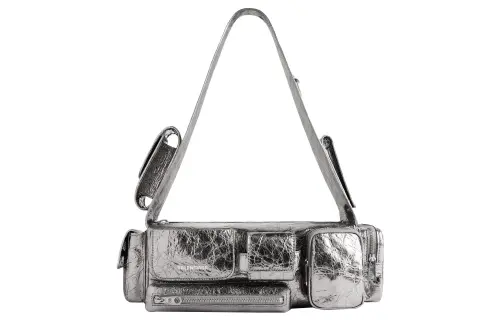 Balenciaga Women'ss Superbusy Xs Sling Bag Silver