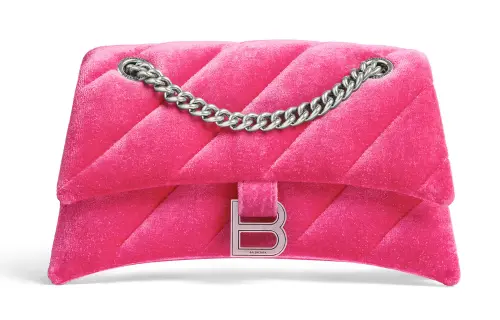 Balenciaga Nylon Crossbody Bag, Shoulder Bag Small Women's Bright Pink
