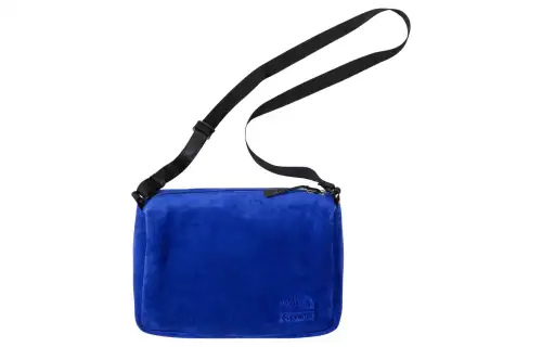 Supreme X The North Face Collaboration Suede Crossbody Bag, Shoulder Bag Regular Unisex Blue