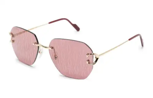 Cartier Monogram Rimless Sunglasses