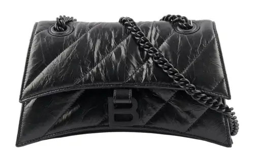 Balenciaga Calfskin Shoulder Bag, Crossbody Bag Regular Women's Black