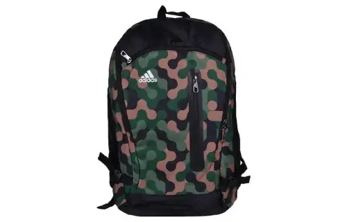 Adidas Polyester Backpack Regular Men's Green & Black