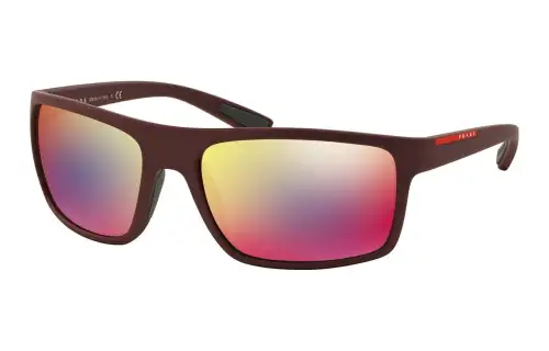 PRADA Rectangular Sunglasses Women's Brown