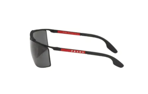 PRADA Metal Irregular Shape Sunglasses Women's Black