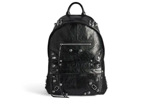 Balenciaga Le Cagole Arena Lambskin Backpack Men's Black