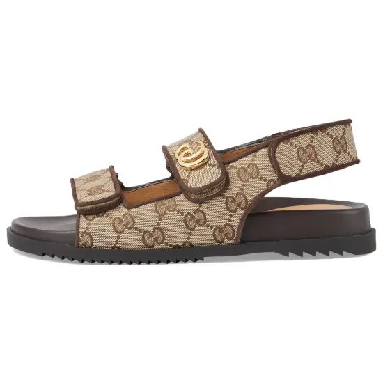 GUCCI Women's Double G Sandal 'Beige Ebony'