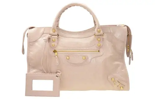 Balenciaga Sheepskin One Shoulder Handbag Women's Pink