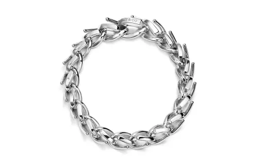 TIFFANY & CO. 925 Sterling Silver Bracelets Unisex Silver