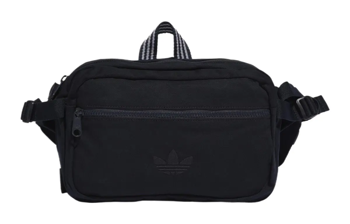 Adidas Originals Trefoil Cotton One Shoulder Crossbody Fanny Pack Regular Unisex Navy Blue