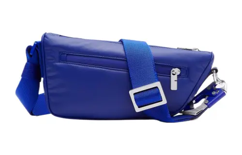 Burberry Smooth Calfskin Shoulder Bag, Crossbody Bag Regular Men's Blue