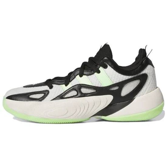 Adidas Trae Unlimited Basketball Shoes Unisex Low-Top White Black Green