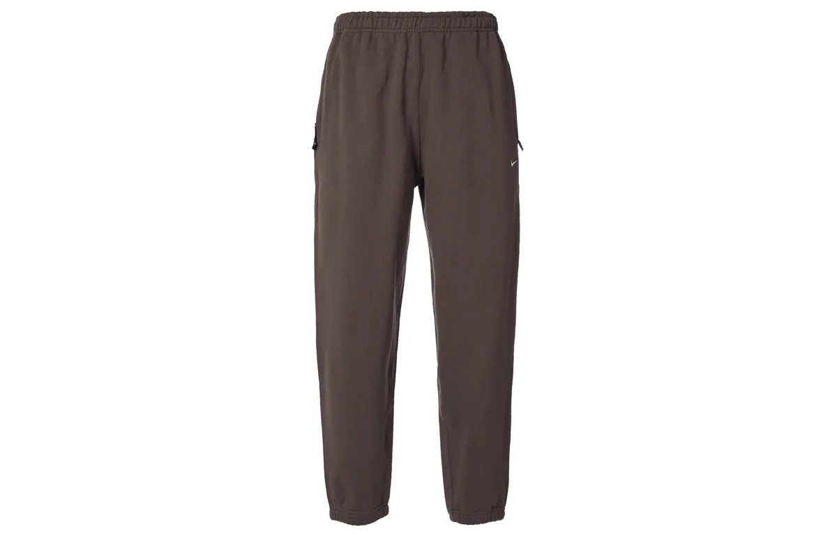Nike Solo Swoosh Men's Fleece Pants Brown