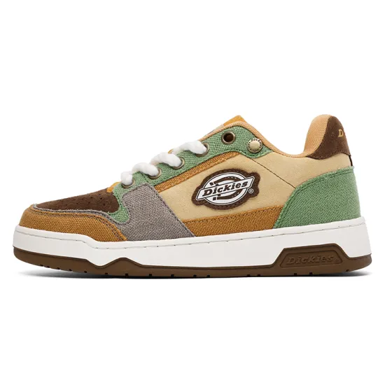 Dickies Anti Slip Wear Resistant Low Top Skateboard Shoes Men's Wheat Grain Color