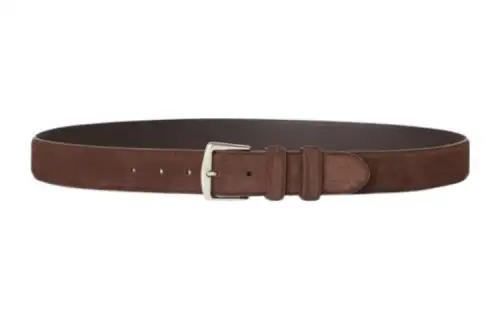 Loro Piana Suede Leather Belts Men's Multicolor