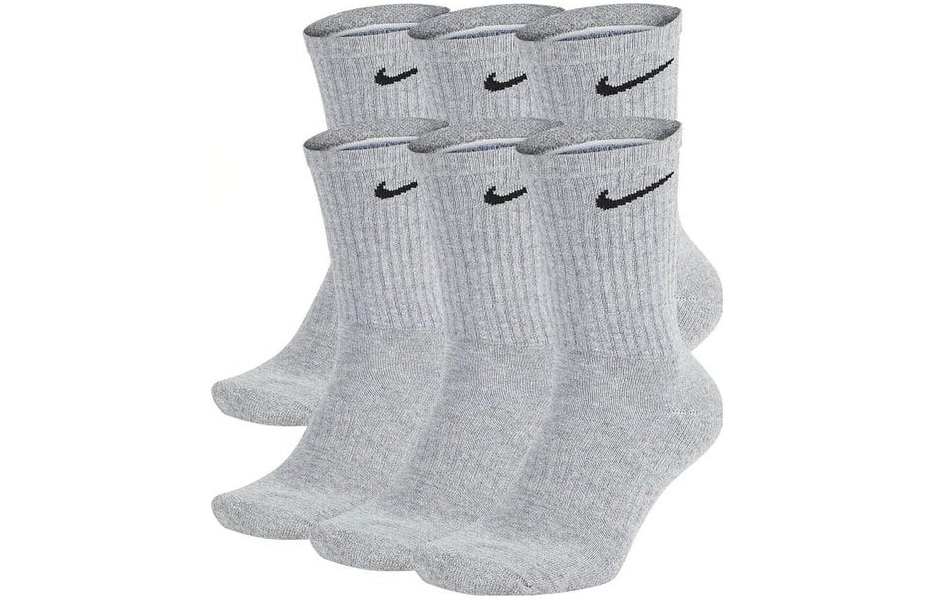 Nike Everyday Plus Cushioned Ankle Socks 6 Pairs Grey