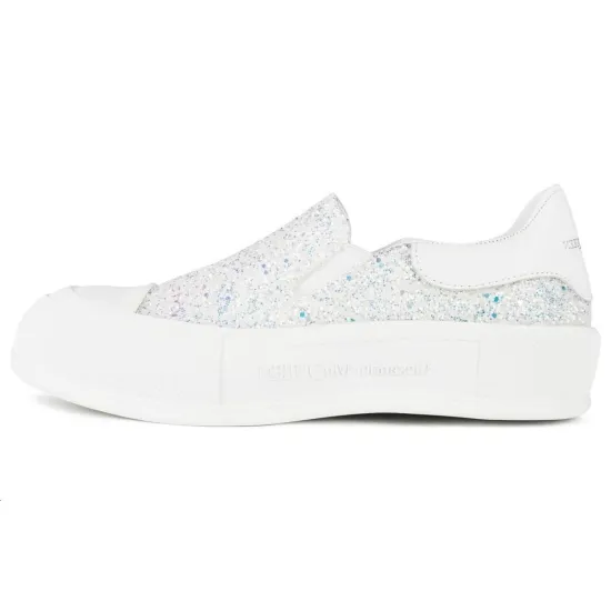 Alexander McQueen Low-Top Skateboard Shoes Women's White