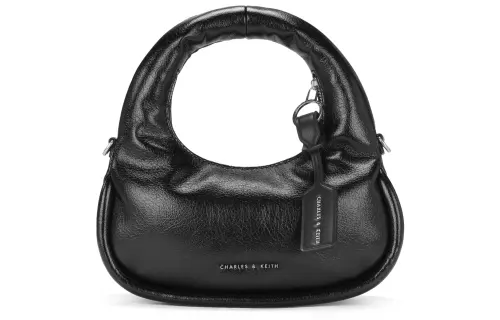 CHARLES&KEITH Pu One Shoulder Handbag Small Women's Noir Black
