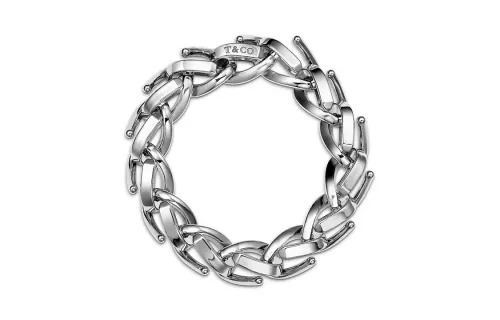 TIFFANY & CO. 925 Sterling Silver Bracelets Unisex Silver