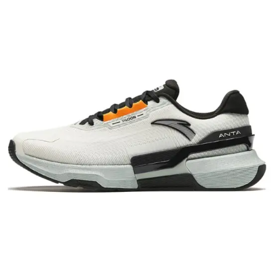 ANTA Training Shoes Men Low-Top Ivory White/Tale Green/Basic Black