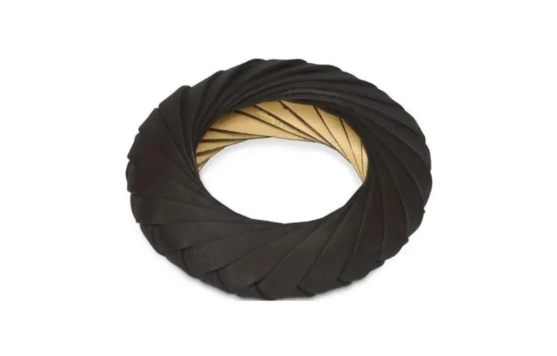 Bottega Veneta Leather Wristbands Women's Black