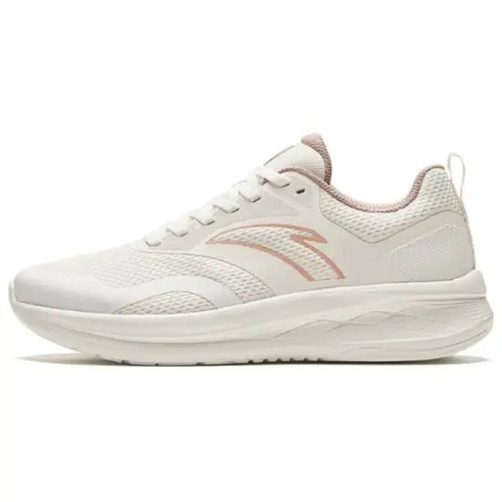 Anta Cushioning, Wear Resistant Low Top Running Shoes Women's White Gray