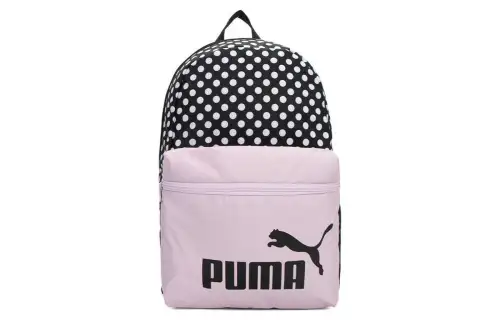 PUMA Fabric Backpack Regular Unisex Black & White & Pink