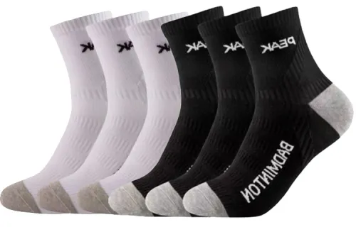 Peak breathable, non-slip, wear-resistant, fashionable, comfortable and versatile basketball socks, same style for men and women, 6 pairs