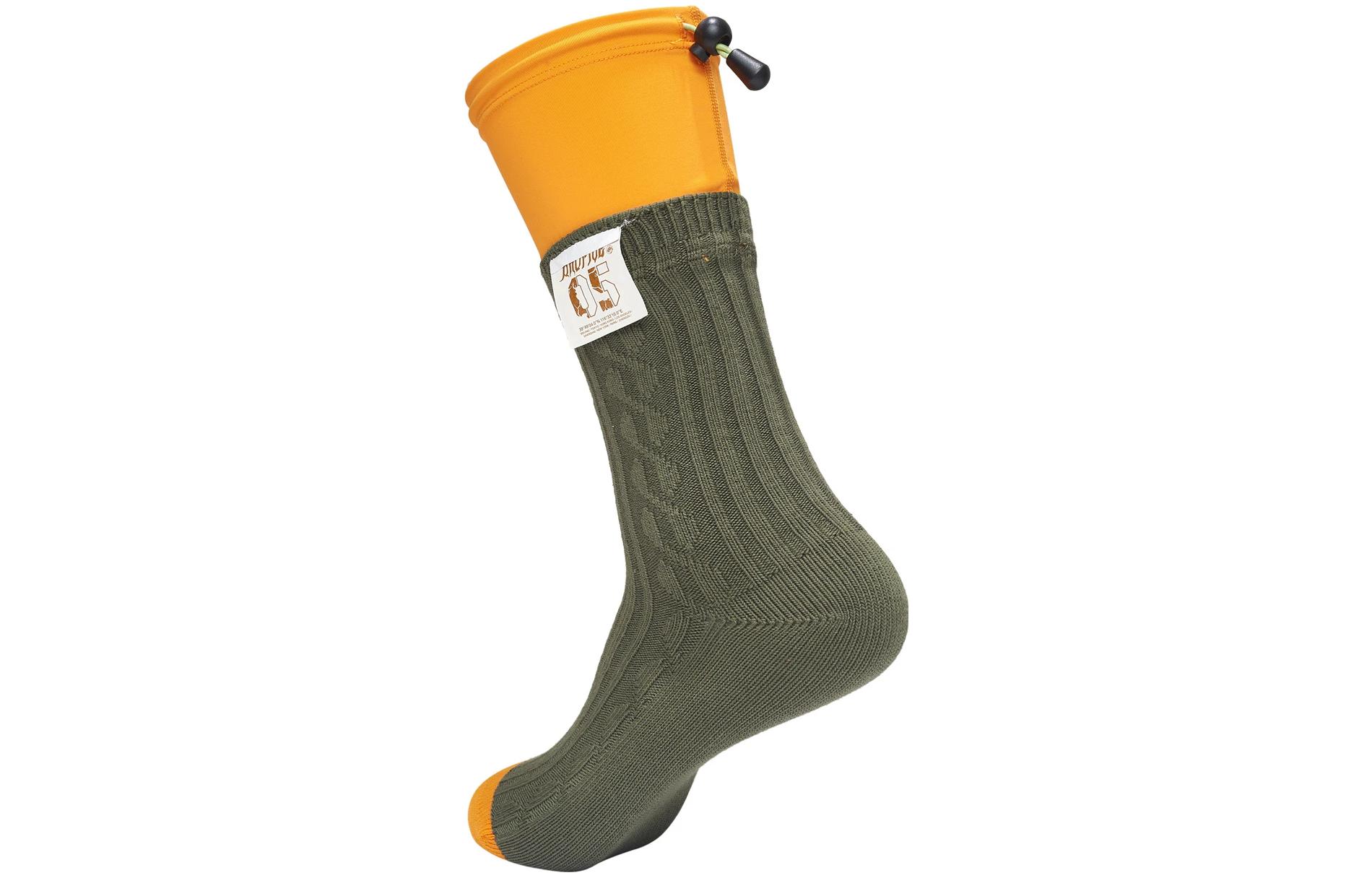 Li Ning Badfive Crew Socks Unisex 1 Pack Army Canvas Green