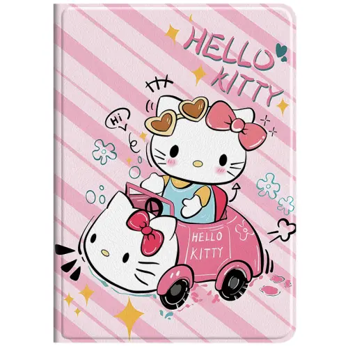US 10 cents MSMF Hello Kitty anti-scratch soft shell IPAD case folding stand Apple/apple Suitable for iPad Pro 2022/2021/2020 version 12.9/11/10.9 inch full screen tablet protective case