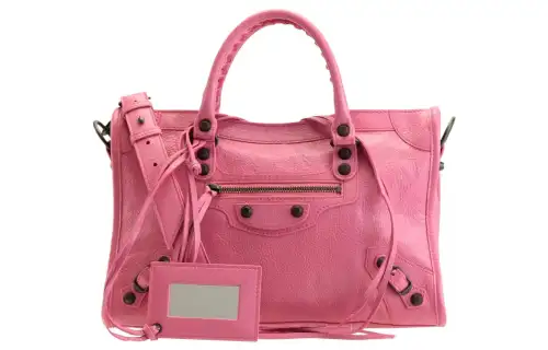Balenciaga Le City Lambskin Shoulder Bag, Crossbody Bag, Handbag Women's Rose Cotton Candy Pink