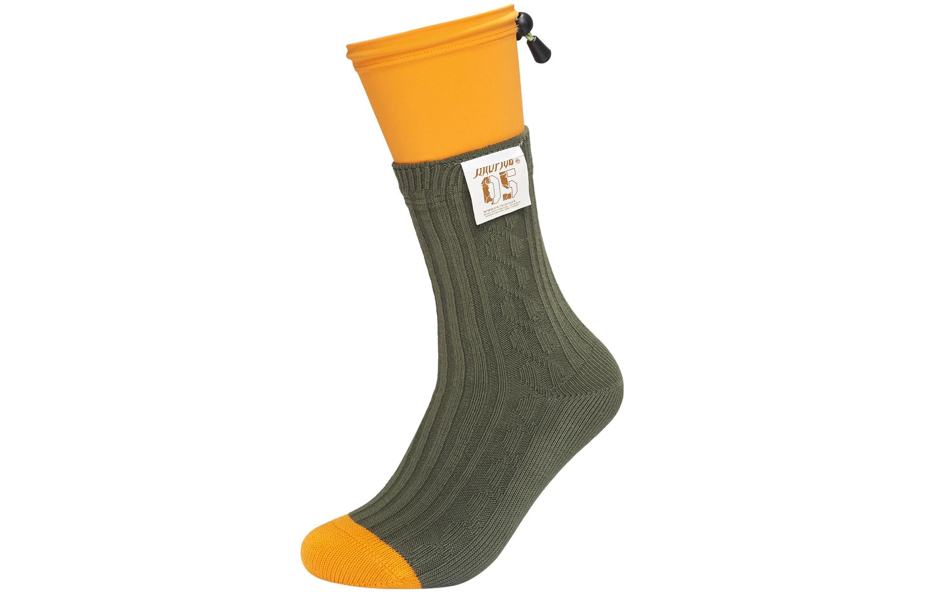Li Ning Badfive Crew Socks Unisex 1 Pack Army Canvas Green